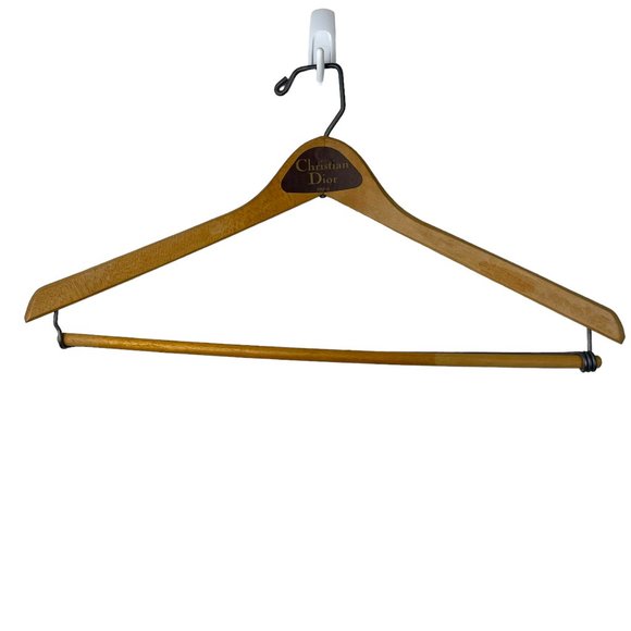 Dior Accessories - Vintage CHRISTIAN DIOR Suit Pants Blazer Outfit Wooden Hanger